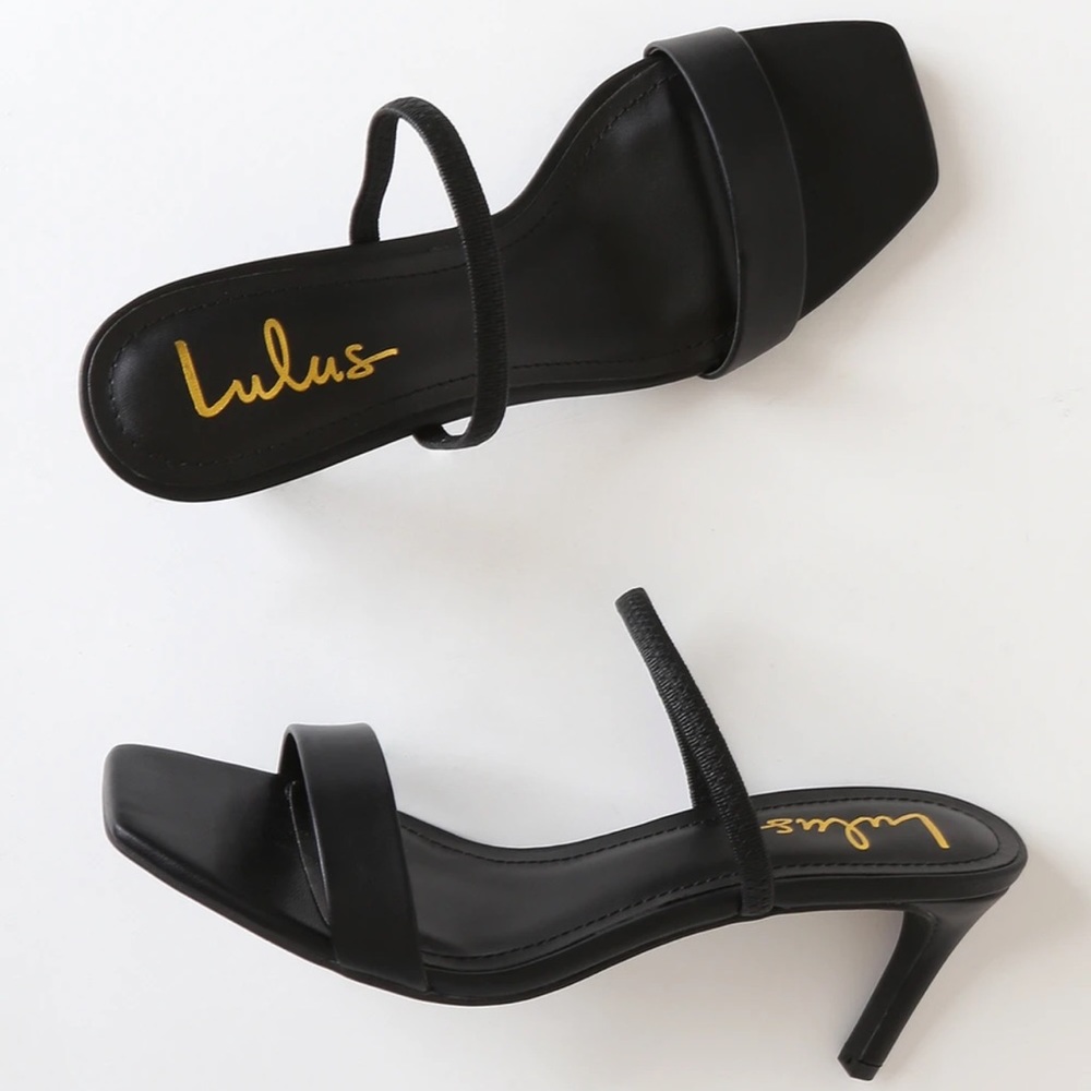Square Toe High Heel Sandals Size 9